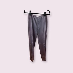 Moschino Satin Lavender Side Zip Pant - Size Unknown